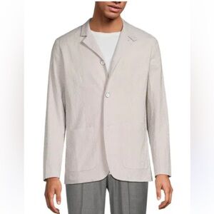 Rag & Bone men’s linen Linden seersucker sport coat  beige stripe size 36 NWT